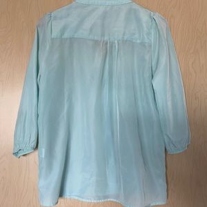 Francesca’s: light sea foam green blouse